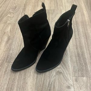 Black Suede Booties